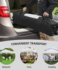 10x10 Pop Up Canopy No Fuss Easy Setup Tent For Backyard Parties And Outdoor Events With Wheeled Carry Bag for transport