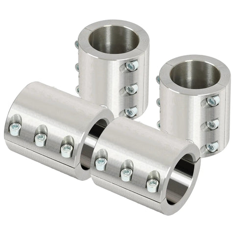 Heavy Duty 4 Pack Split Collar Tube Clamp For UTV Roll Cages Weldable Or Bolt On Mount Fits One And Three Quarter Inch OD Tubing Universal Fit