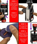 How to refill Rock Solid Heavy Duty Self Inking Date And Time Stamp With Custom Text Message and Crisp Black Ink step-by-step guide