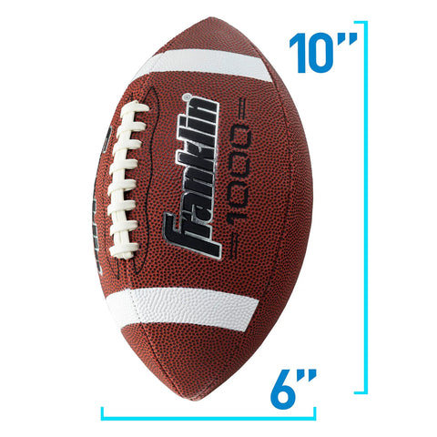 Junior Youth Football For Kids With Extra Grippy Synthetic Leather Ball, Pro Style Laces, All Weather Outdoor Construction
