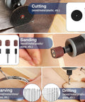 WORKPRO 476PCS Rotary Tool Accessories Kit with assorted cutting, sanding, carving, drilling bits