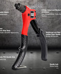 Front view of Rivet Gun Kit With 200 Aluminum Rivets And Four Drill Bits DIY Manual Hand Riveter With Rugged Carrying Case