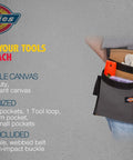 Five Pocket Single Side Tool Belt Pouch And Work Apron With Durable Canvas Construction Adjustable Belt For Custom Fit