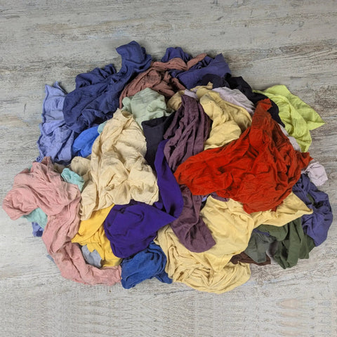 Color Knit Cleaning Rags 25 Lb Box Multipurpose Cotton T Shirt Rags For Auto Shops Workshops Mechanics Painters And Home Use Low Lint Absorbent For Oil Spills And General Cleaning