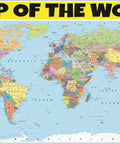 Laminated World Map Poster 18x24 Inch For Classroom And Home Decor With Bright Colors And Vivid Imagery A Must Have Epic Educational Wall Chart