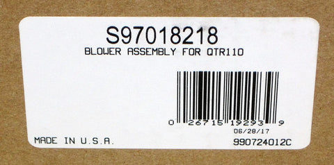OEM Grade Blower Replacement Part S97018218 For Various Models Black Made In USA Plug And Play High Quality Fan Component Box Label