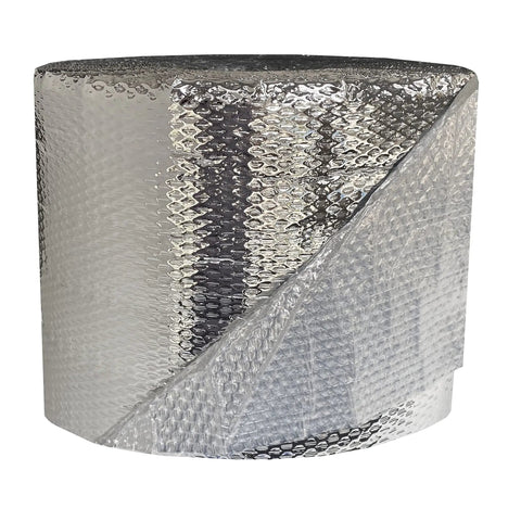 Reflective Bubble Insulation Roll 12 Inch Width By 125 Foot Length One Sided Bubble Pack For Summer Heat And Cold Weather
