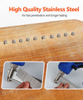 18 Gauge Brad Nails 304 Stainless Steel Three Quarter Inch 1000 Pack For Pneumatic And Electric Brad Nailer Gun Pro Grade