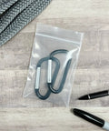 3x4 Inch Clear Zipper Reclosable Bags, 6 Mil Heavy Duty Storage Bags Pack Of 100, FDA Food Safe Transparent LDPE For Organization And Food Prep For Grab And Go Kitchen Or Office Storage, clear bag with carabiners