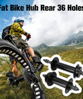 Beefy Fat Tire Mountain Bike Hub Set for 26x4.0 Snow Biking Front 135mm Rear 190mm Through Axle 36 Hole Aluminum Alloy Hubs