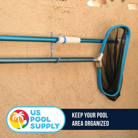 Two Pack Aluminum Pool Pole Hangers With Mounting Hardware For Inground And Above Ground Pools Heavy Duty Pool Pole Hooks