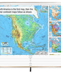 North America map from 7 Continent Advanced Physical Classroom Pull-Down Map Set For Grades 9 And Up With Colorful Elevation Ramps