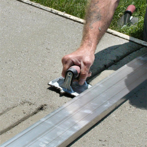Heavy Duty Zinc Concrete Groover With DuraSoft Handle 6 By 4 And Three Eighths Inch Blade for smooth clean grooves on concrete surface