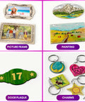 Beginner Wood Burning Kit For Kids And Teens, Totally Beginner Friendly, Easter Gift And Birthday Gift Idea For Boys And Girls, Learn Step By Step Sketch Burn And Paint Eight DIY Art Projects, Safe Pro Grade Accessories For Fun Craft Activities, showing various decorative items.