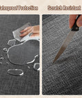 Anti Slip Office Chair Mat For Hardwood And Tile Floors 36 By 48 Inch Heavy Duty Desk Floor Protector with waterproof and scratch-resistant features shown.