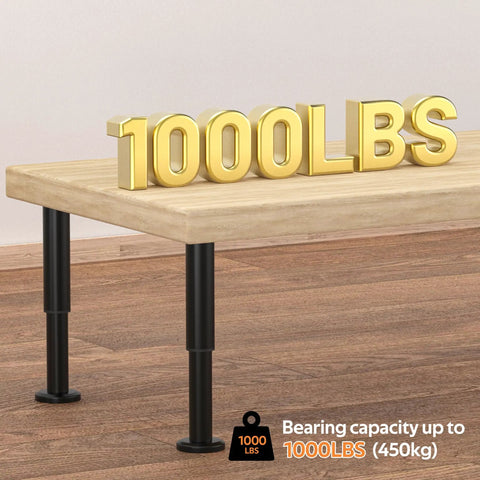 Kick Your Wobbly Sofa Bed Or Table Aside And Install These Rock Solid Heavy Duty Metal Adjustable Legs To Level Uneven Floors Instantly Sturdy Steel Four Pack with 1000LBS capacity