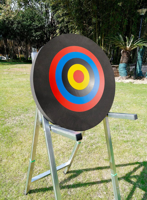 Backyard Friendly 20 Inch Round Archery Target For Outdoor Practice Lightweight High Density EVA Block With A Single Sided Print