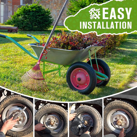 Premium Heavy Duty 18x8.50-8 And 18x9.50-8 Inner Tube Featuring Tr-13 Valve Stem Heavy Hauler smooth glide flat fix installation for garden trailers.