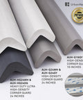 Ultra High Density Tough As Nails Corner Guard Edge Protector And Bumper For Parking Garages Workshops And Warehouses In Dark Gray 24 Inches 1 Each Toxic Free High Impact Protection For Trucks And Walls displayed in various colors and sizes with 3M adhesive backing.