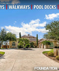 Water Based Acrylic Concrete Sealer And Paver Protector With Cure And Seal Formula Low Gloss Guard 5 Gallon Barrel Hardcore Blend For Driveways in landscaped driveway setting.