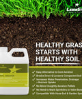 Liquid Lawn Aerator That Loosens Stubborn Soil, Improves Water Penetration And Drainage, Boosts Soil Oxygenation, 32 oz bottle