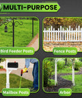 Multipurpose uses for compact 1.6 inch garden auger drill bit for precise planting and post holes 16.5 inch length illustrated