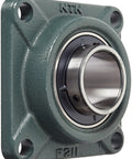 Top Shelf Light Duty Flange Bearing Setscrew Lock Cast Iron 55mm Bore with robust housing and greaser for reliable operation.