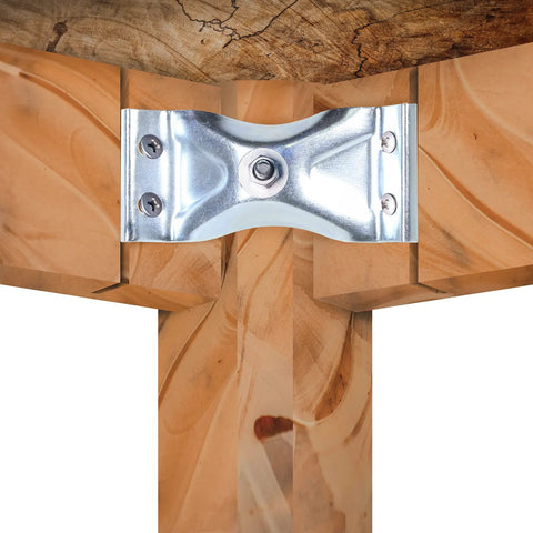 Real Deal Heavy Duty Surface Mount Corner Brackets For Table Aprons And Leg Bracing Crafted From Zinc Plated Steel For Tough Furniture Builds And Quick Shop Fixes