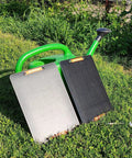 2 Pack USB Solar Panel Kit 6W 5V Monocrystalline Mini Panels With USB 2.0 Port Waterproof IP67 in outdoor grass setting.