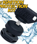 Heavy Duty Ignition Key Switch With Dual Protection Upgrade and water splash, 3-Position 5-Pin Starter, 2 Keys Kit