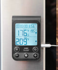 Dual Sensor Digital Oven Thermometer For Oven Grill And Smoker With Time To Ready Estimation And Programmable High Low Alarms