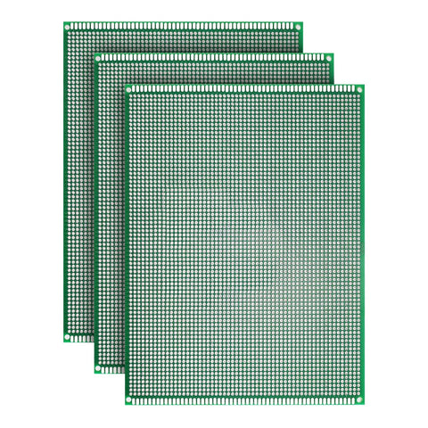 Three Pack 15X20CM Double Sided Protoboard For DIY Soldering And Prototyping With Pre Tinned 1 mm Holes PCB Boards Arduino Kit Compatible Large