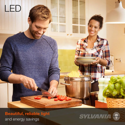 Sylvania ECO LED A19 bulb, 60W equivalent, frosted soft white 2700K, 9W, non-dimmable, 8-pack