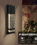 Modern Crystal Bubble Glass LED Wall Sconce Light 12W 3000K Cozy Warm White Dimmable Outdoor Indoor Wall Fixture in rain