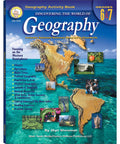 Cover of Geography Workbook For Grades 6 And 7: Western Hemisphere Activities, featuring maps and images of the hemisphere.