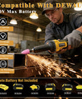 Built Like A Tank Cordless Die Grinder packs a brushless motor spinning at 26000 RPMs for knockout power working on metal.