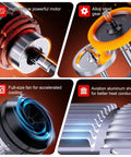 High-torque powerful motor and alloy steel gear set of Heavy Duty 110 Volt Electric Hoist Winch With 2200 Lb Capacity.