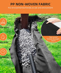 Heavy Duty Geotextile Fabric 6 Ft By 50 Ft Nonwoven PP Ground Stabilizer with gravel and drainage pipe installation