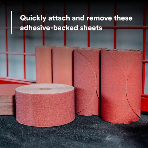 Stikit Red Abrasive Sheet Roll Two And Three Quarter Inch By Twenty Five Yard 400 Plus Grade for automotive sanding