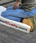 Heavy Duty Roofing Cushion With Killer Traction And Heat Blocking Kneeler Mat For Hardworking Roofer Crew used on shingles.