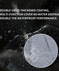 Heavy Duty Tarp Set 4x6 Feet 2 Pack 10.5 Mil Waterproof Multipurpose Protective Cover with water droplets showing waterproof feature