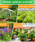Wide application of drip irrigation fittings kit for one half inch tubing in greenhouse, vegetable garden, courtyard, and garden