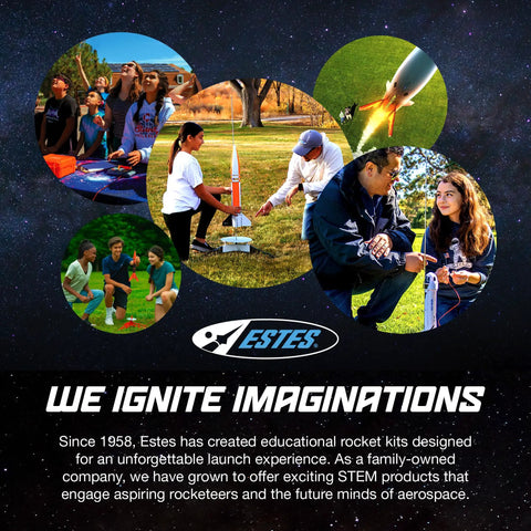 Hands On Intermediate Model Rocket Kit For Ages 10 And Up With Parts Decals Recovery Parachute And Easy To Follow Step By Step Instructions Kid Friendly And Ready For Safe Fun Flights with group launch scene