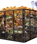 Big Ol 172 Gallon Outdoor Compost Bin With Rust Proof Coating Heavy Duty Metal Wire Mesh Easy To Assemble Garden Bin for Yard Waste