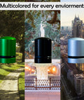 Magnetic Nano Geocache Containers 4 Pack With Waterproof Log Rolls in green, black, and silver for varied environments.
