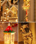 120LED 10Ft Solar Fairy Lights Outdoor Waterproof With 8 Modes IP65 Firecracker Twinkle String Lights decorating various objects