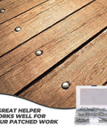 Heavy Duty Aluminum Blind Rivet Kit With Flange Flat Head Open End Long 140-Piece Assortment with wooden boards riveted