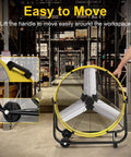 Heavy Duty 550W Industrial Drum Fan 30 Inch High Velocity Floor Fan With 3 Speeds 360 Degree Tilt 14000 CFM Metal Frame in warehouse