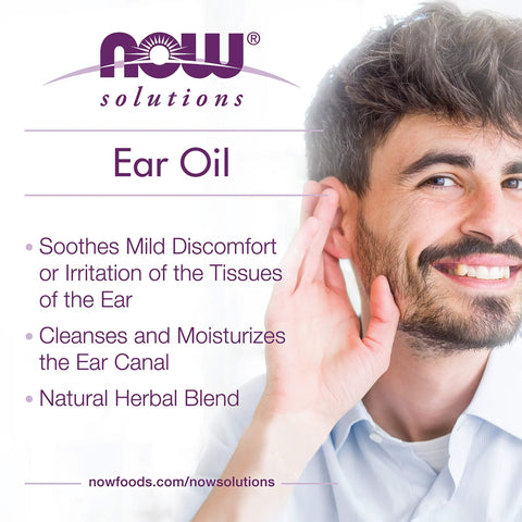 Herbal Ear Oil Soothing Blend For Mild Ear Irritation And Discomfort That Cleanses And Moisturizes The Ear Canal, All Natural Remedy