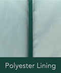 Close-up of Classic Outdoor Glider Cover For Patio Furniture Weatherproof Shield With Thick 12 Gauge Vinyl And Polyester Lining